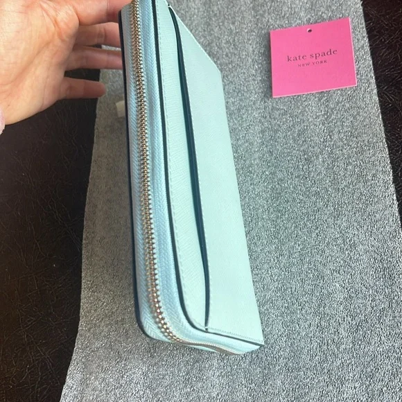 New Kate spade long continental wallet blue - Picture 5 of 9